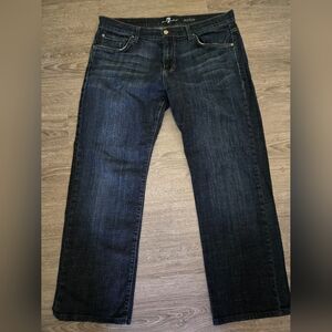 Mens 7 For All Mankind Relaxed Straight Jeans